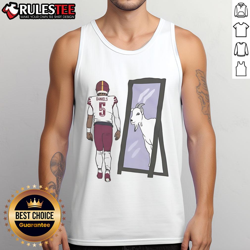Awesome Jayden Daniels Mirror Goat T-Shirt - Image 4