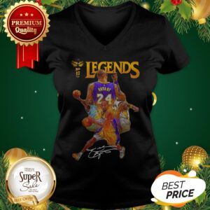 Alternative view of Kobe Bryant 24 Los Angeles Lakers Legends Signature Shirt