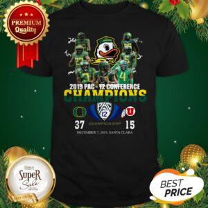 Oregon Ducks 2019 Pac 12 Conference Championship 37 15 Shirt
