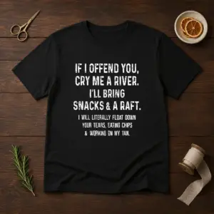 Pretty If I Offend You Cry Me A River Snacks And A Raft Shirt