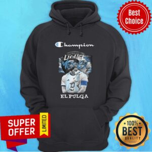 Alternative view of Champion Lionel Messi El Pulga Argentina Shirt