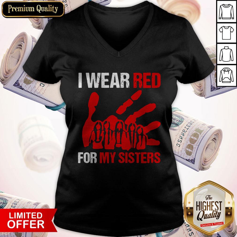 Good I Wear Red For My Sister Shirt - Image 2