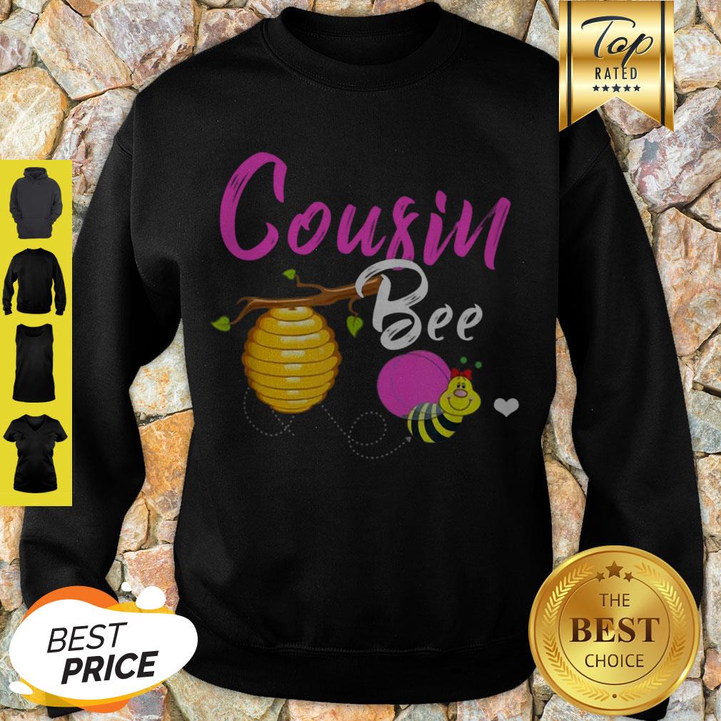Official Cousin Bee Cute Sassy Honey Bee Mothers Day Gift Shirt - Image 4