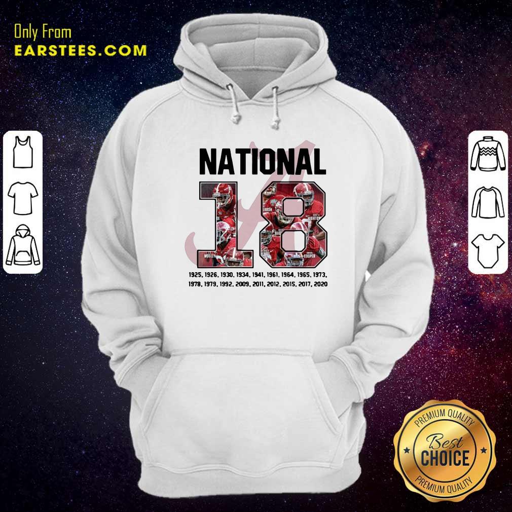 Premium 18 Time National Alabama Crimson Tide Shirt - Image 2