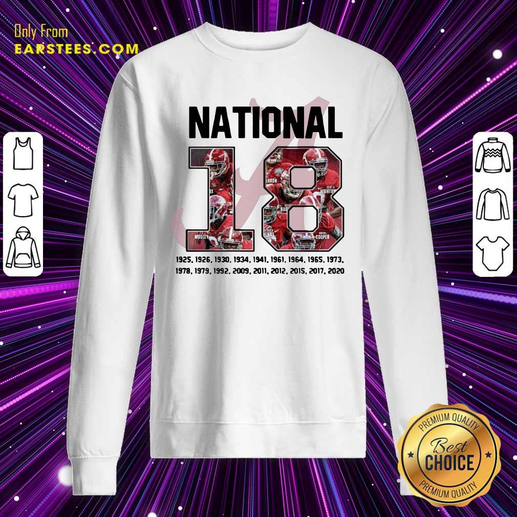Premium 18 Time National Alabama Crimson Tide Shirt - Image 5
