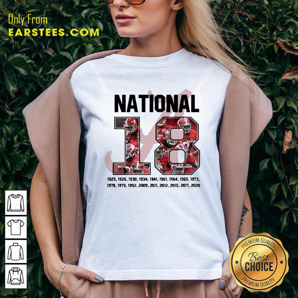 Premium 18 Time National Alabama Crimson Tide Shirt - Image 3