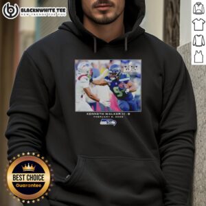 Alternative view of Nice Kenneth Walker III Seattle Seahawks NFL Flash Features Super Bowl LX T-Shirt