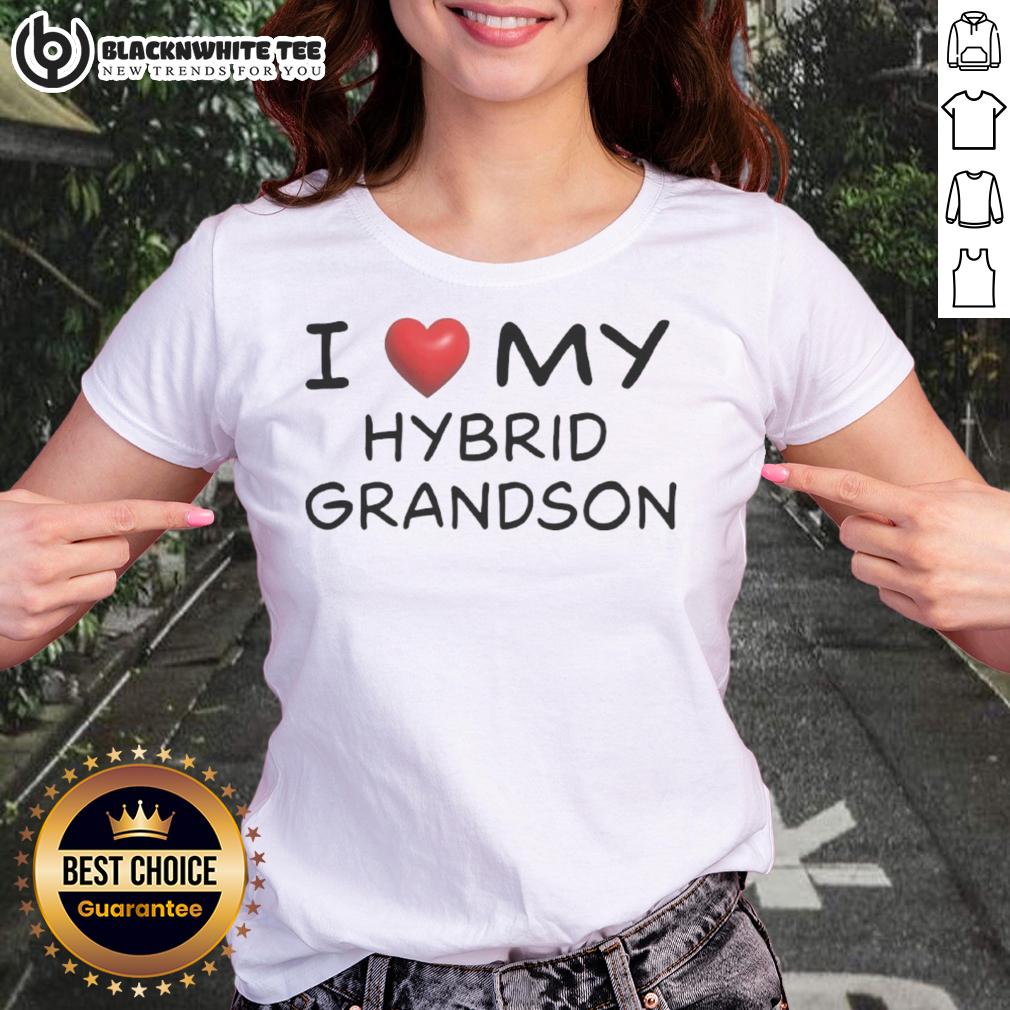 Official I Love My Hybrid Grandson T-Shirt - Image 3
