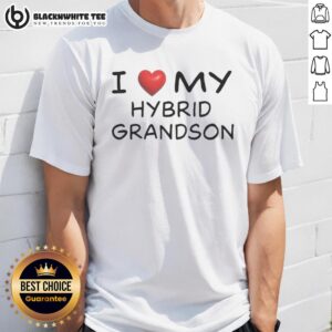 Official I Love My Hybrid Grandson T-Shirt