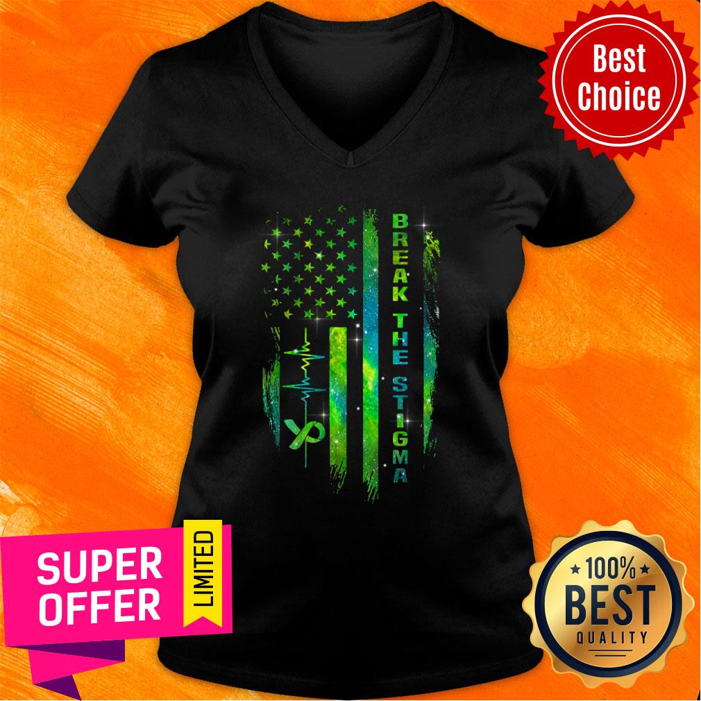 Break The Stigma American Flag Shirt - Image 2
