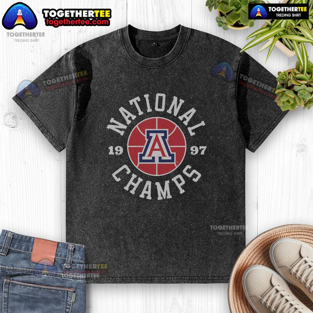 Good 1997 Arizona Basketball National Champs Vintage T-Shirt - Image 6