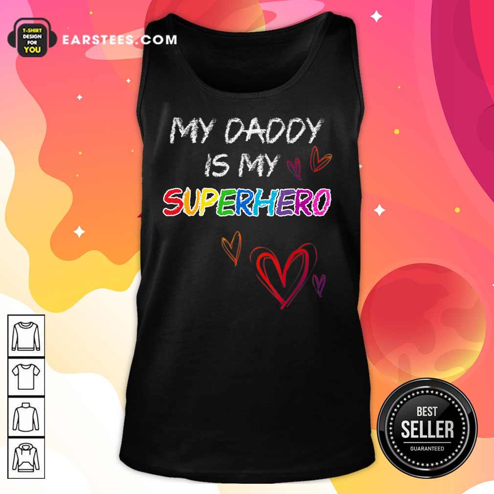 My Daddy Is My Superhero Heart Shirt - Image 2