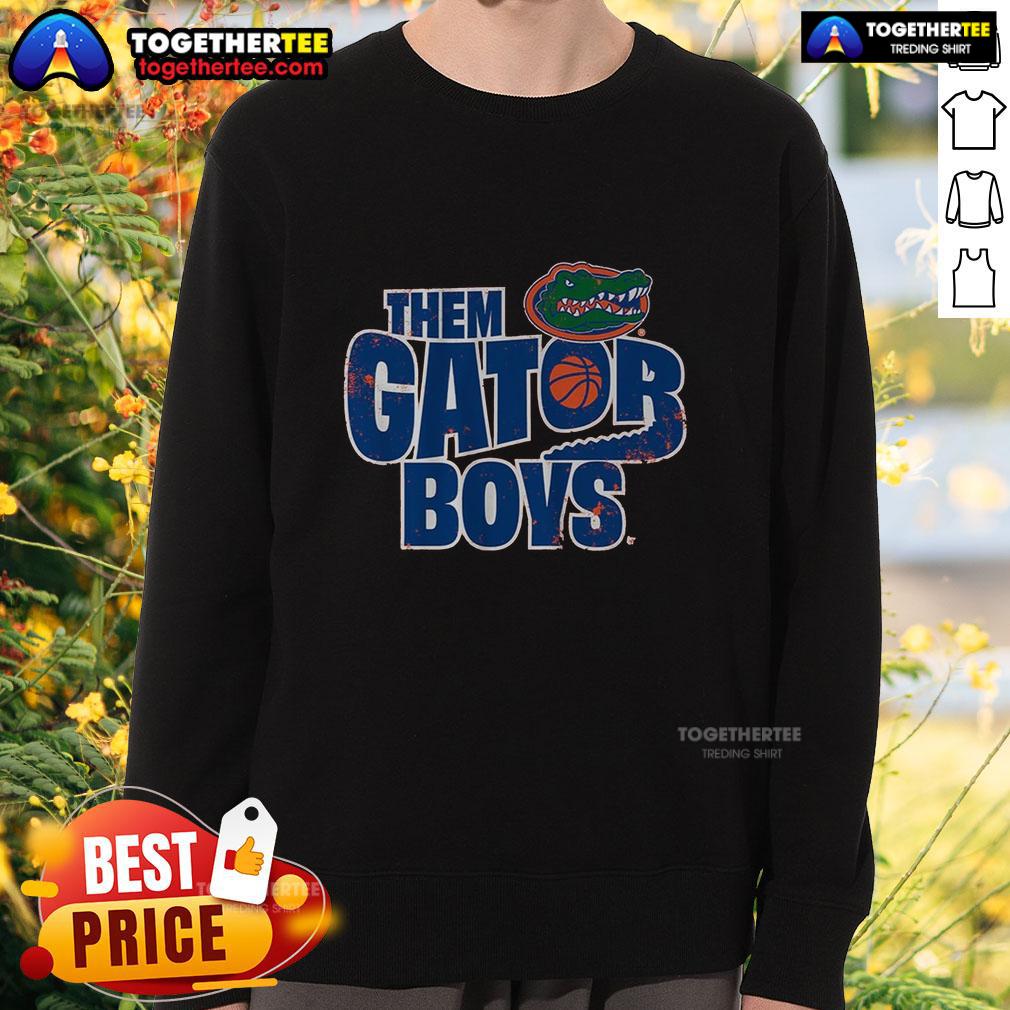 Hot Florida Basketball Them Gator Boys T-Shirt - Image 5