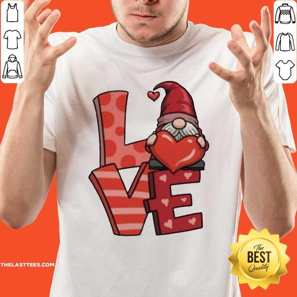 Happy Gnome Hug Heart Love 2021 Shirt