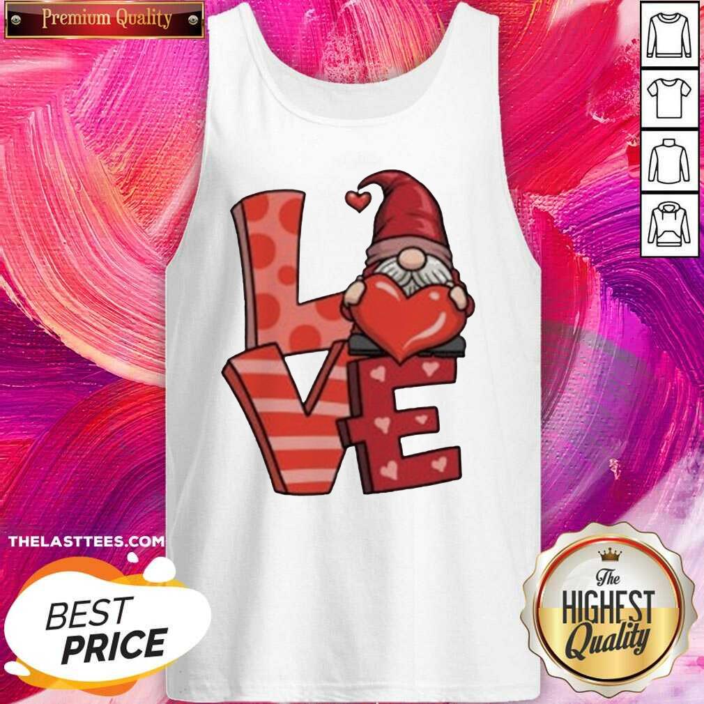 Happy Gnome Hug Heart Love 2021 Shirt - Image 2