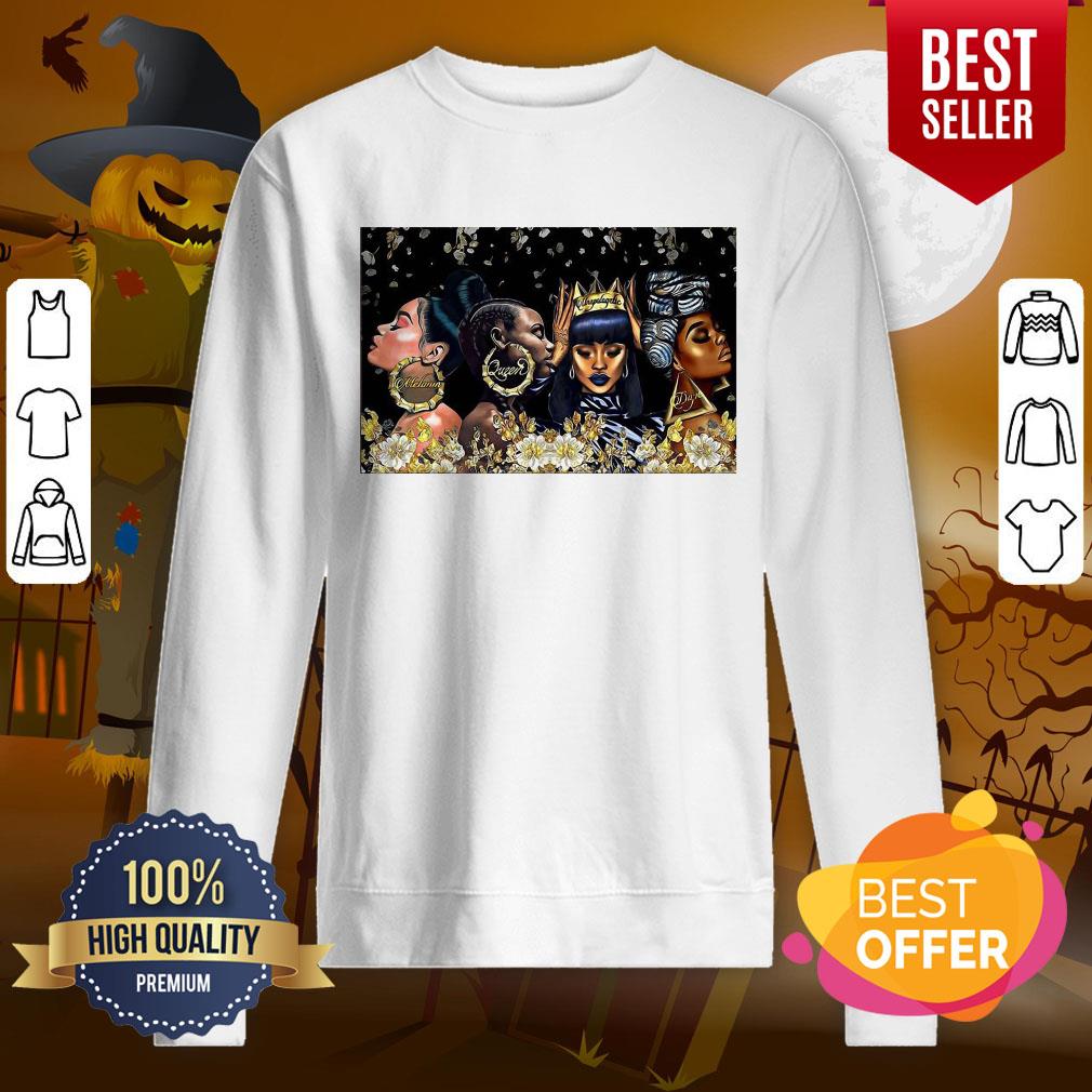 Hot l Beautiful Black Women Dope Poster Horizontal Shirt - Image 4