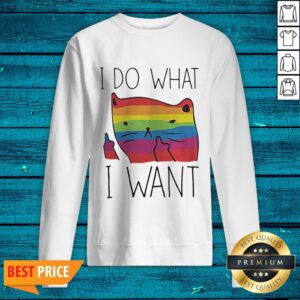 Alternative view of Premium LGBT Cat I Do What I Want Shirt