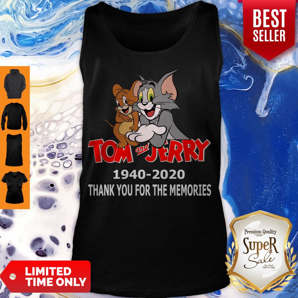 Tom And Jerry Cartoon Series 1940-2020 Thank You For The Memories Shirt - Image 5
