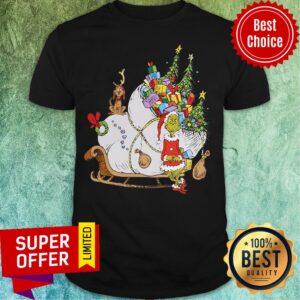 Funny Santa Grinch And Max Merry Christmas Shirt