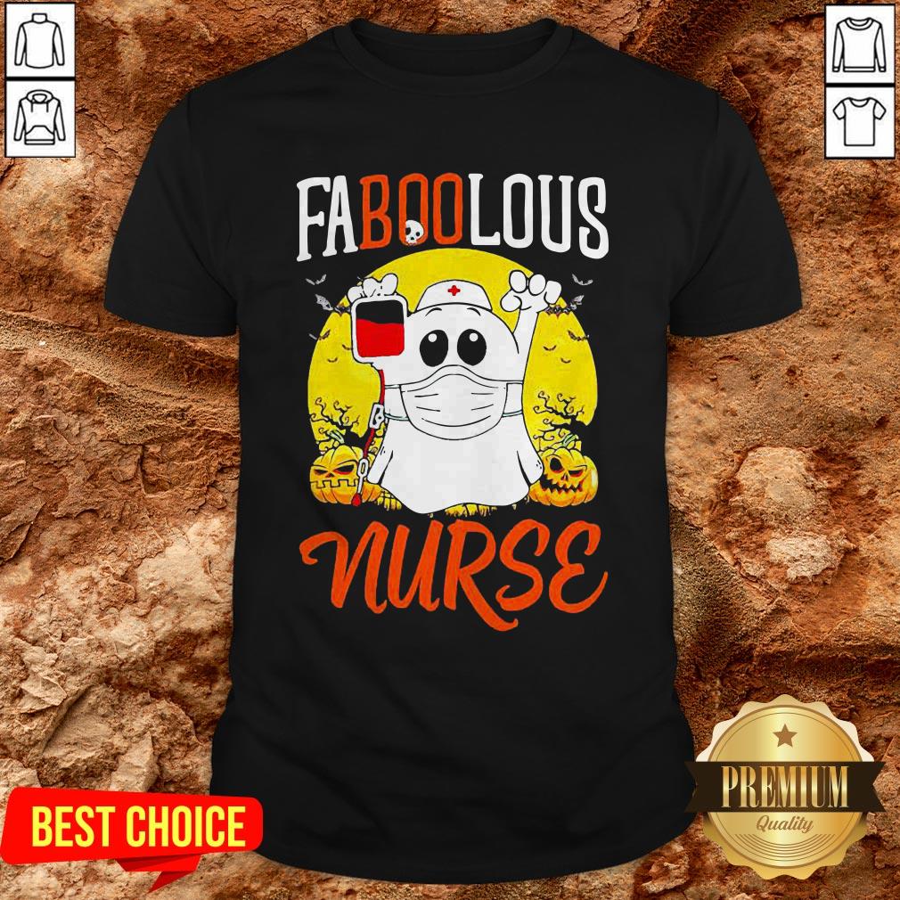 Boo Ghost Faboolous Nurse Halloween Shirt
