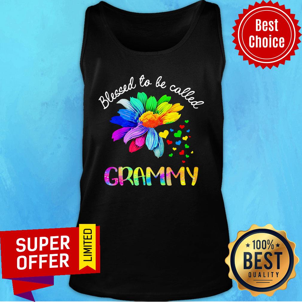 Daisy Flower Blessed To Be Called Grammy Shirt - Image 4