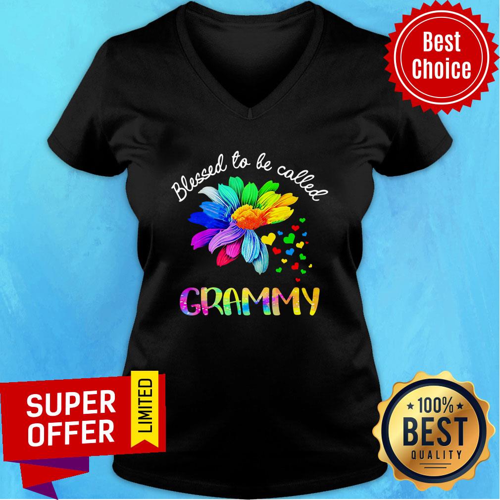 Daisy Flower Blessed To Be Called Grammy Shirt - Image 3