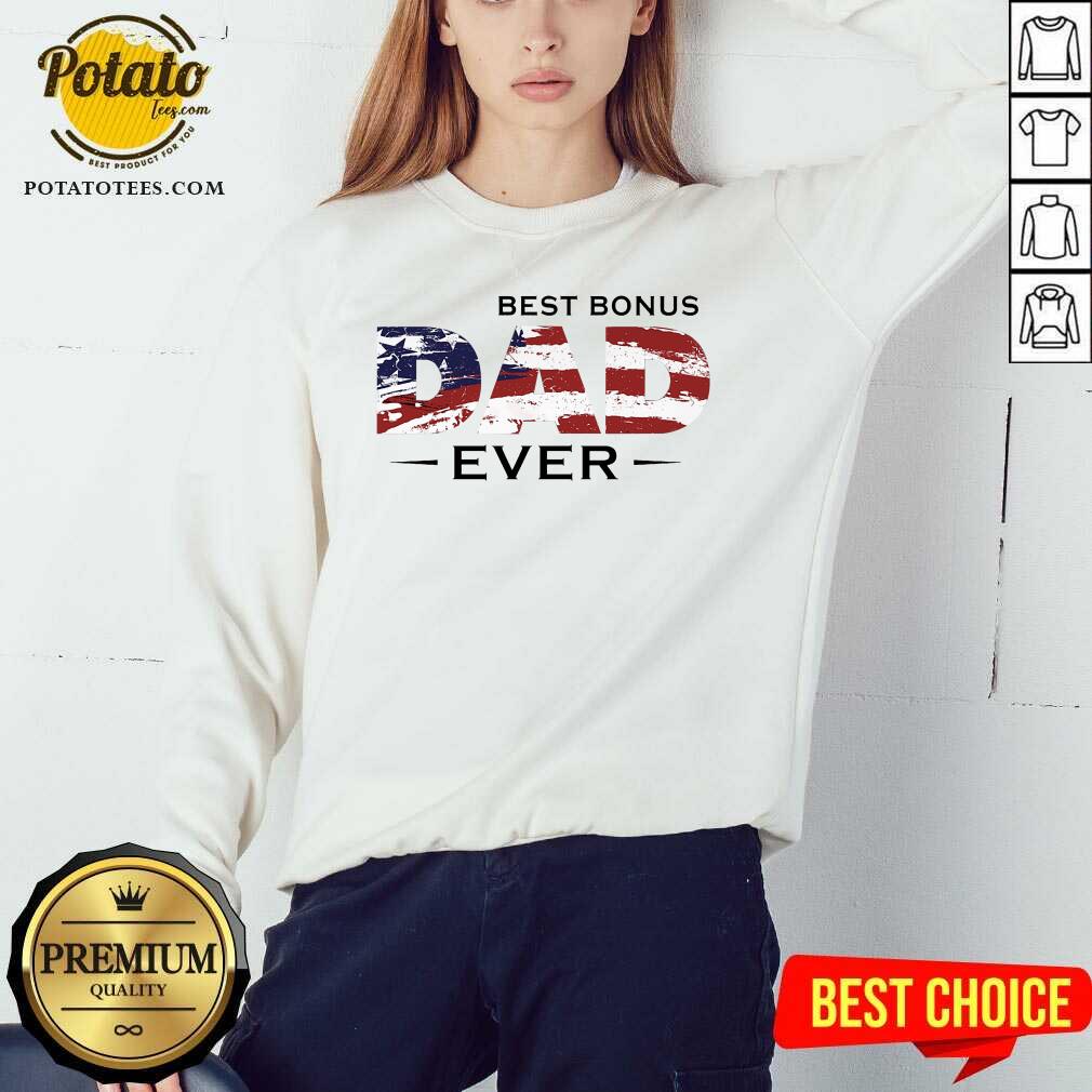 Best Bonus Dad Ever 4th Of July Shirt - Image 5