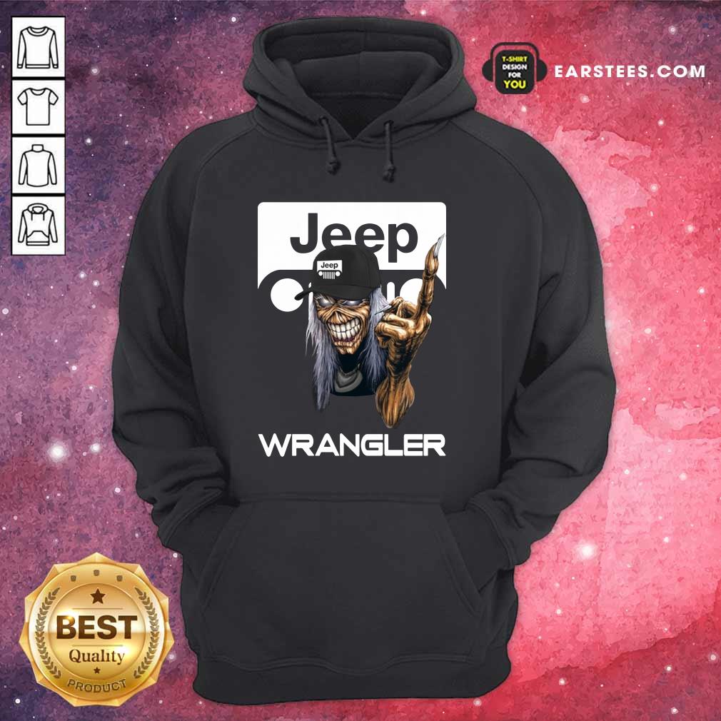 Iron Maiden Skull Hug Jeep Wrangler Logo Shirt - Image 4