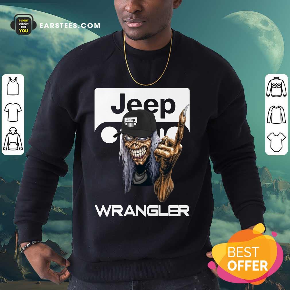 Iron Maiden Skull Hug Jeep Wrangler Logo Shirt - Image 3