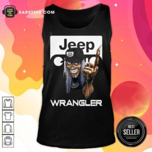 Alternative view of Iron Maiden Skull Hug Jeep Wrangler Logo Shirt