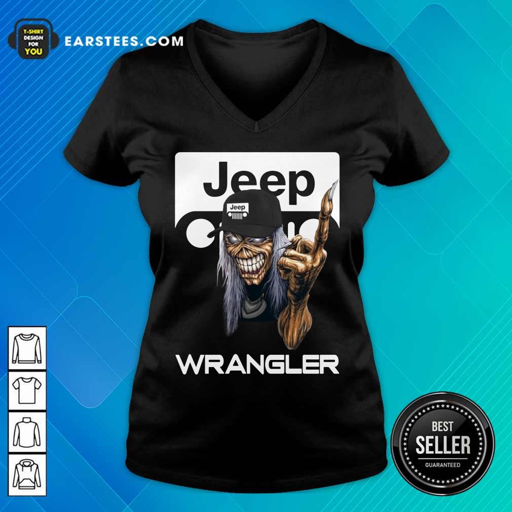 Iron Maiden Skull Hug Jeep Wrangler Logo Shirt - Image 5