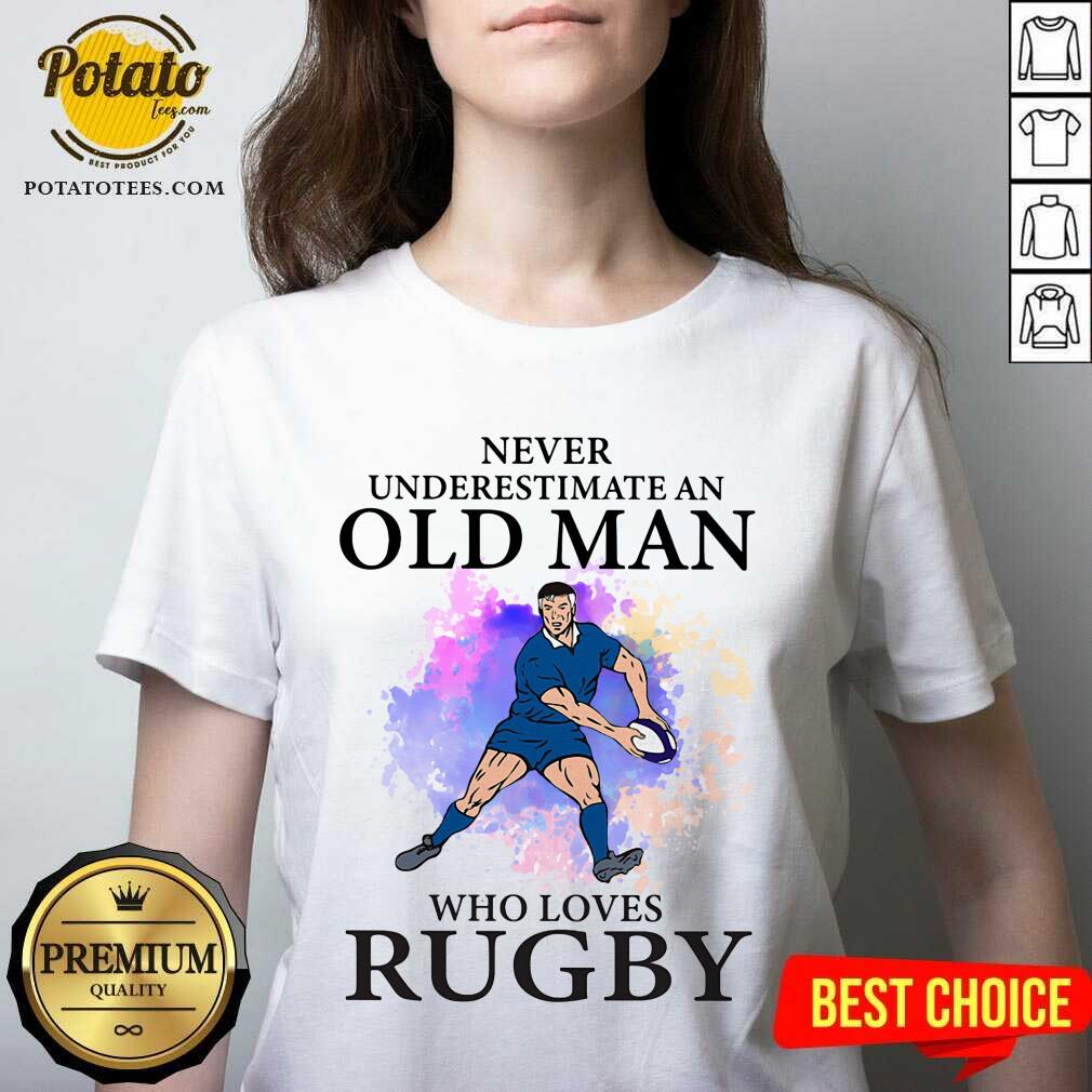 Never Underestimate An Old Man Who Loves Rugby Shirt - Image 2