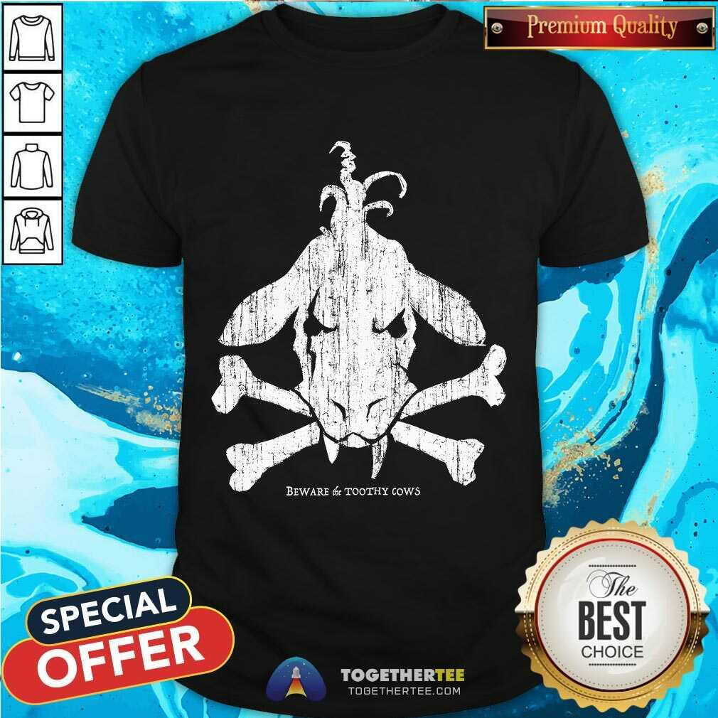 Toothy Cow Cross Bones T-shirt