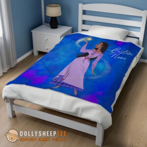 Alternative view of Perfect Disney Wish Asha Princess Blanket Fleece Customized Blanket