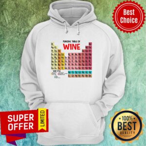 Alternative view of Nice The Chemistry Periodic Table Of Wine Shirt