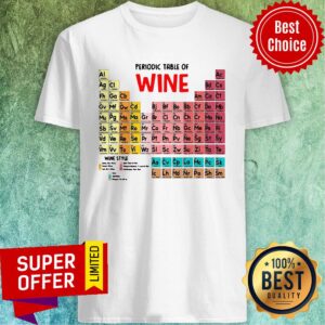 Nice The Chemistry Periodic Table Of Wine Shirt