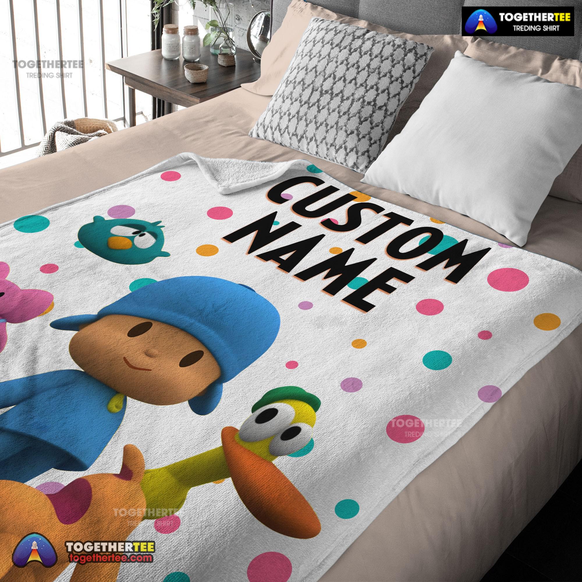 Official Pocoyo And Friends Blanket Fleece Customized Blanket - Image 3