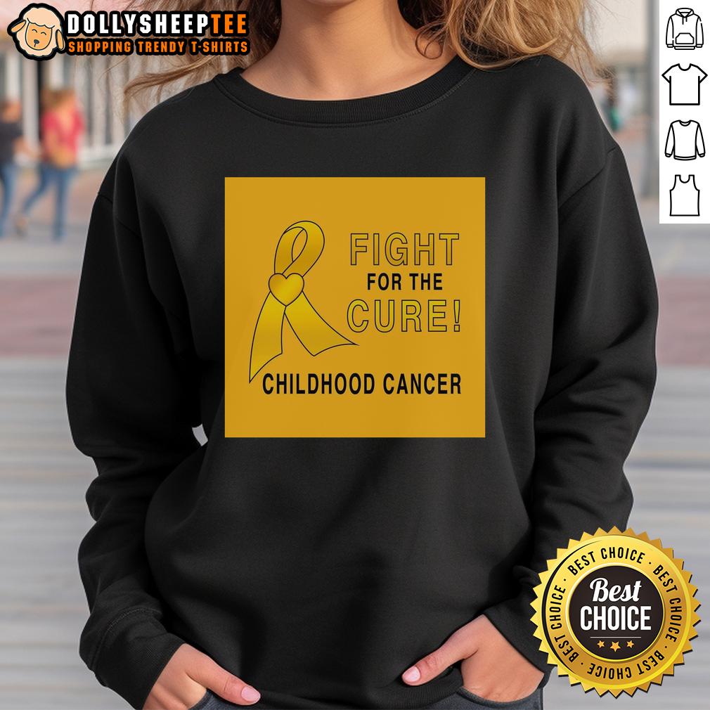 Premium Childhood Cancer Fight For A Cure T-Shirt - Image 5