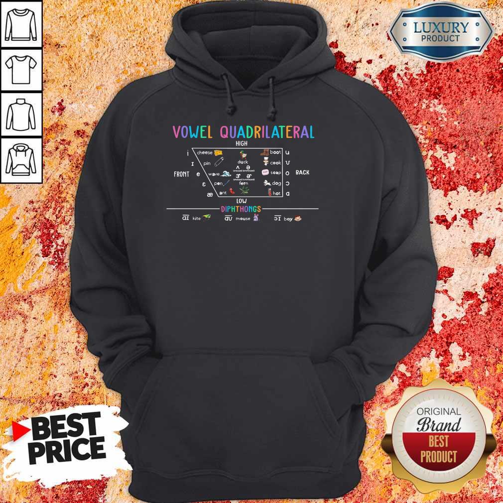 Awesome Vowel Quadrilateral High Front Back Low Diphthongs Back To School Shirt - Image 3