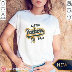 Alternative view of Green Bay Packers Retro Little Baller T-shirt