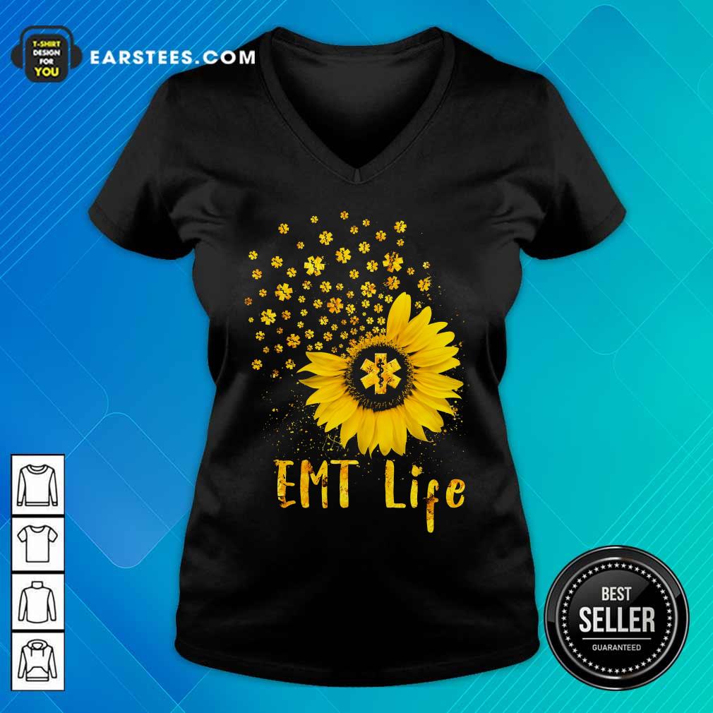 Perfect EMT Life Sunflower Nurse Lover Gift Shirt - Image 5