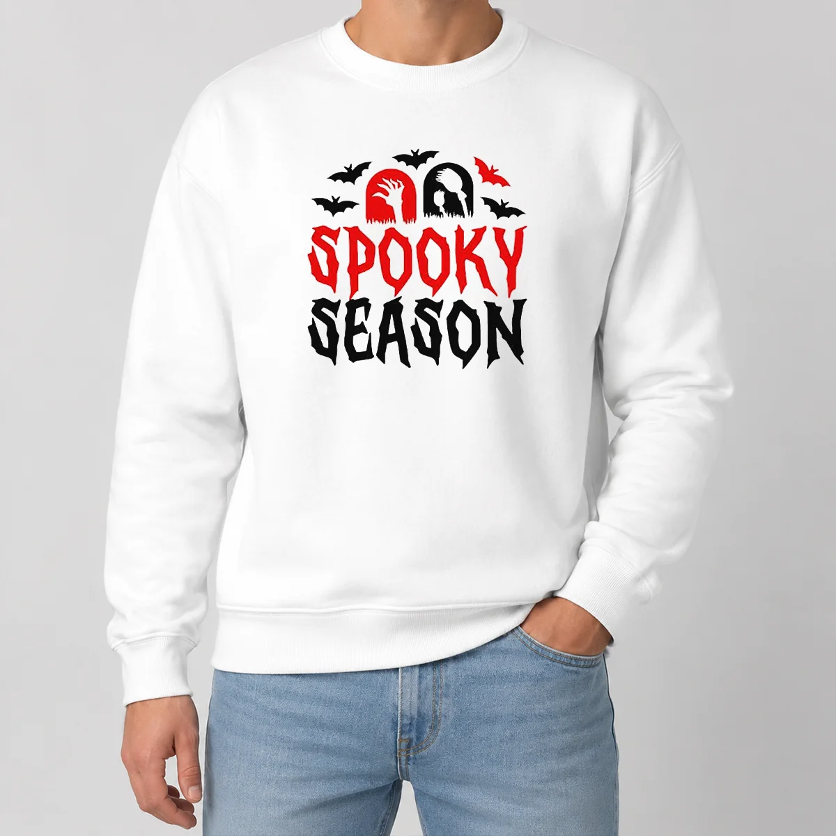 Happy Funny Spooky Season Halloween Bats Witch Broom Zombie Shirt - Image 7