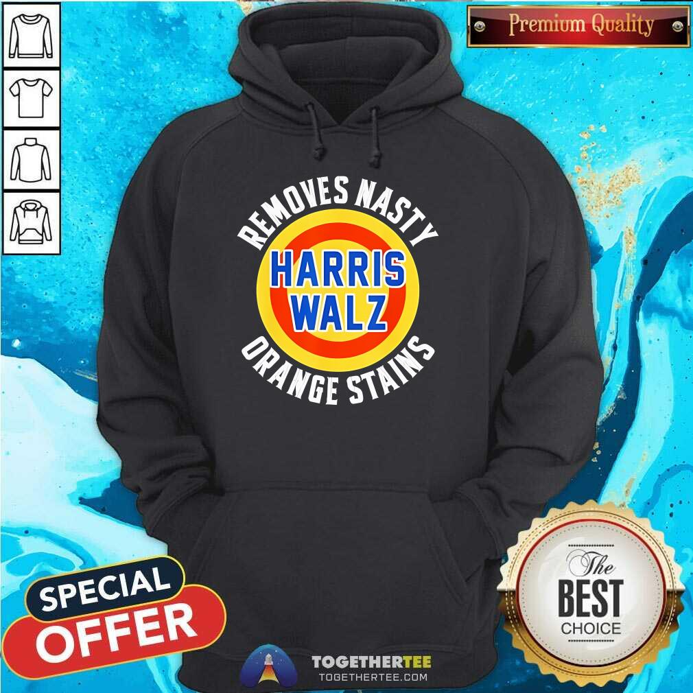 Funny Removes Nasty Harris Walz Orange Stains 2024 T-Shirt - Image 2