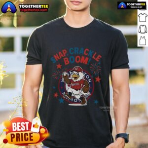 Official Washington Nationals Snap Crackle Boom Power Of Champions Indepencence Day T-Shirt