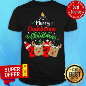 Merry Quarantine Christmas 2020 Reindeer Toilet Paper Shirt