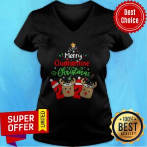 Alternative view of Merry Quarantine Christmas 2020 Reindeer Toilet Paper Shirt