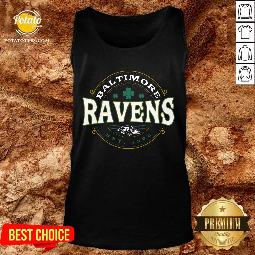 Baltimore Ravens Black St. Patrick's Day Lucky T-Shirt - Image 3