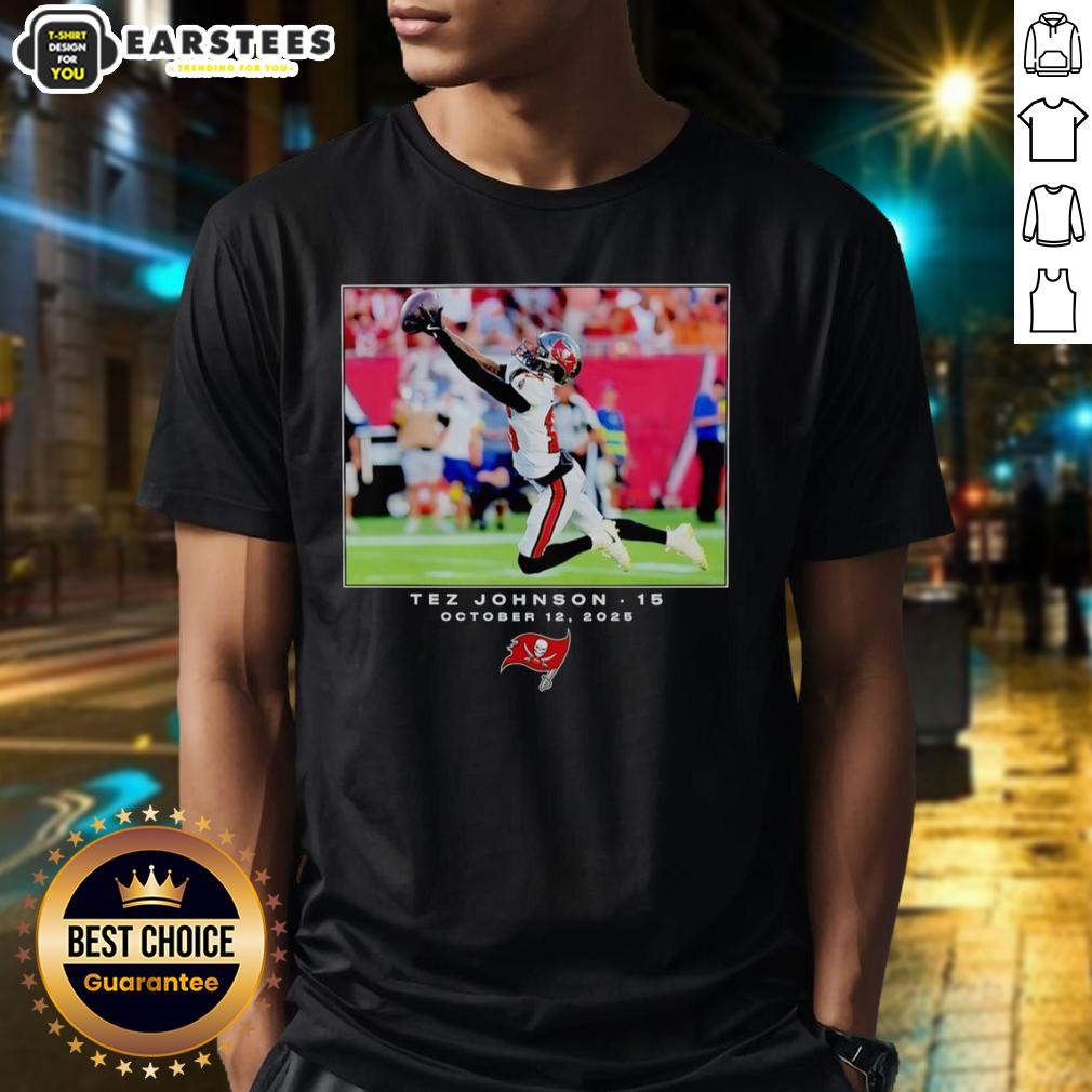Hot Tez Johnson Tampa Bay Buccaneers NFL Flash Features Week 6 T-Shirt