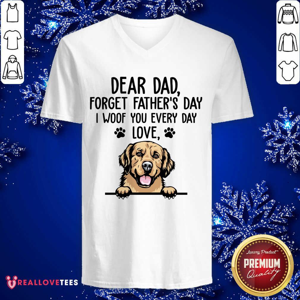 Dog Dear Dad Forget Fathers Day Shirt - Image 3