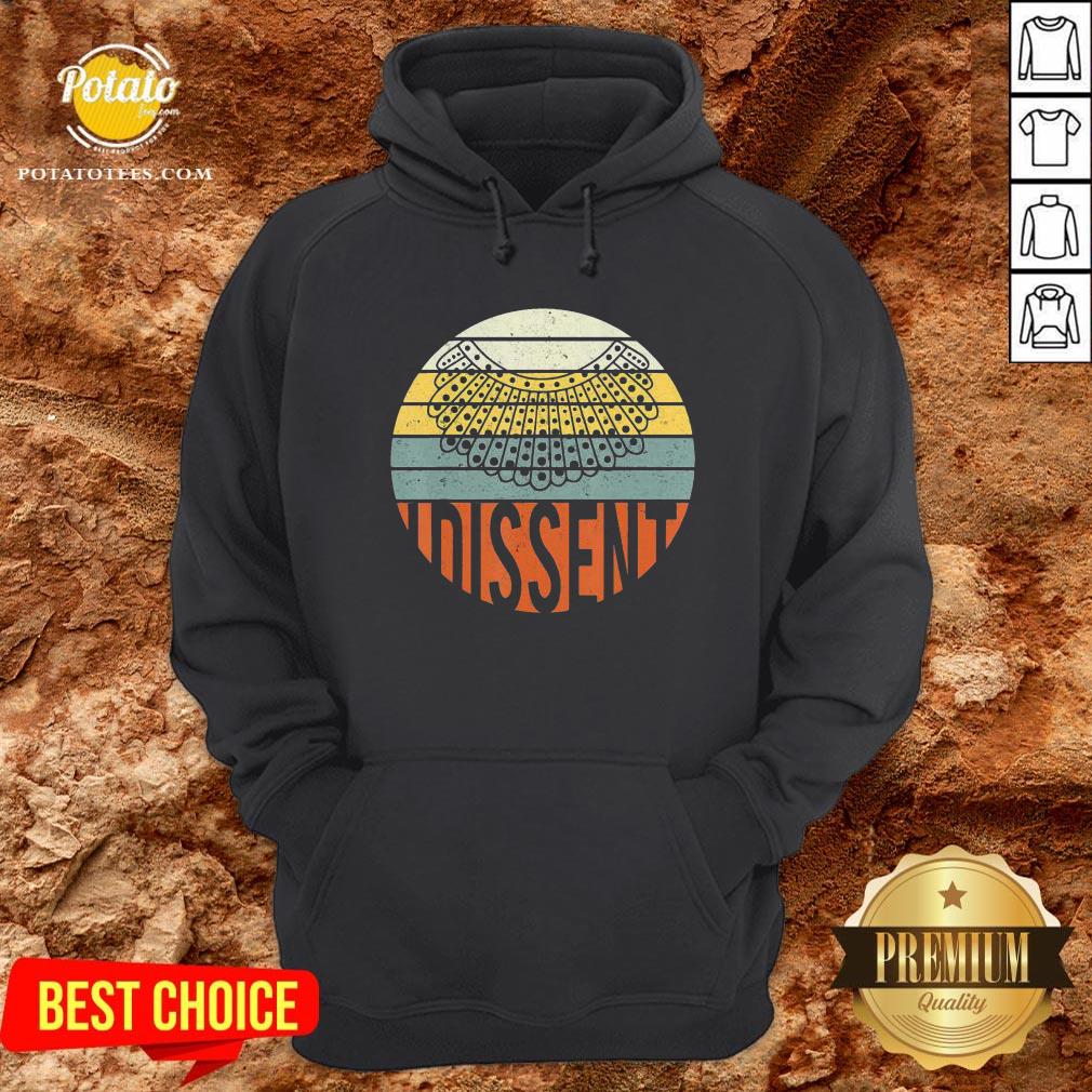 Nice I Dissent Quote Vintage RBG Shirt - Image 5